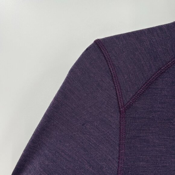 SMARTWOOL *Flawed* Women's Purple 100% Merino Wool Light Pullover Top Medium - Picture 9 of 9